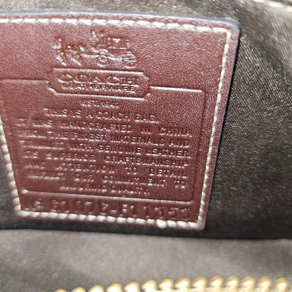 Women's Coach Beige Boston Monogram Satchel One Size - Picture 4 of 7